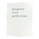 Progress Over Perfection Art Print